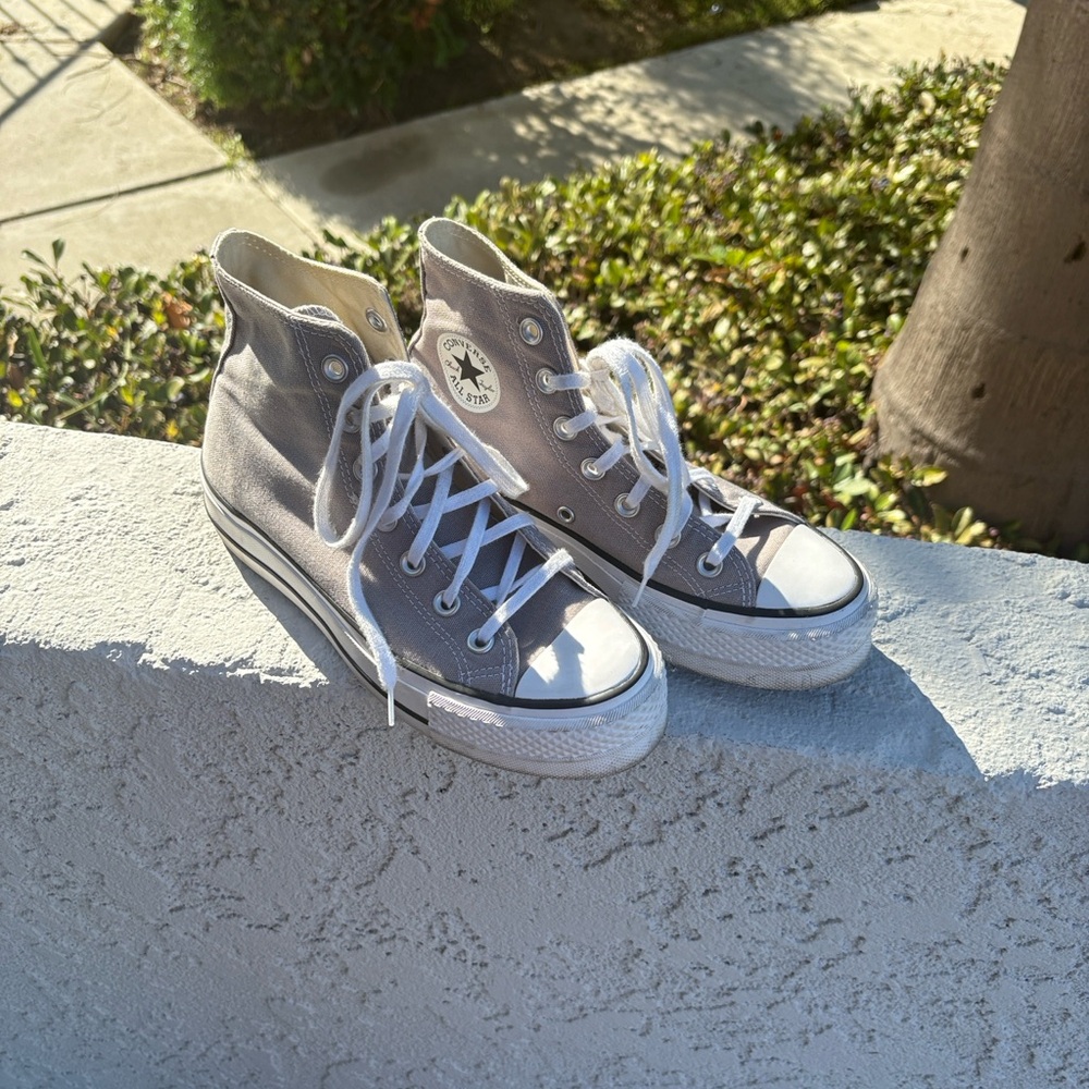 Converse Classic High-Tops in Light Gray